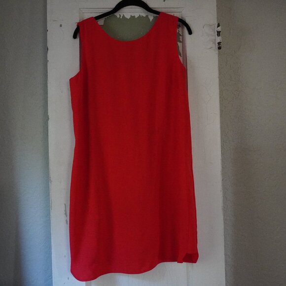 NWT BCBGmaxazria Ellie Dress Red Sleeveless scoop back - Picture 1 of 11